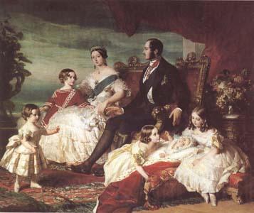 Franz Xaver Winterhalter The Family of Queen Victoria (mk25) Norge oil painting art